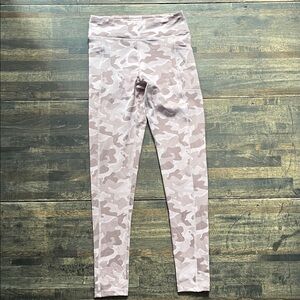 90 Degree By Reflex Kids Pink Camo Leggings